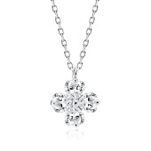 Colier argint trifoi cu 4 foi cu pietre DiAmanti Z2201NR_W-DIA Colier argint trifoi cu 4 foi cu pietre DiAmanti Z2201NR_W-DIA